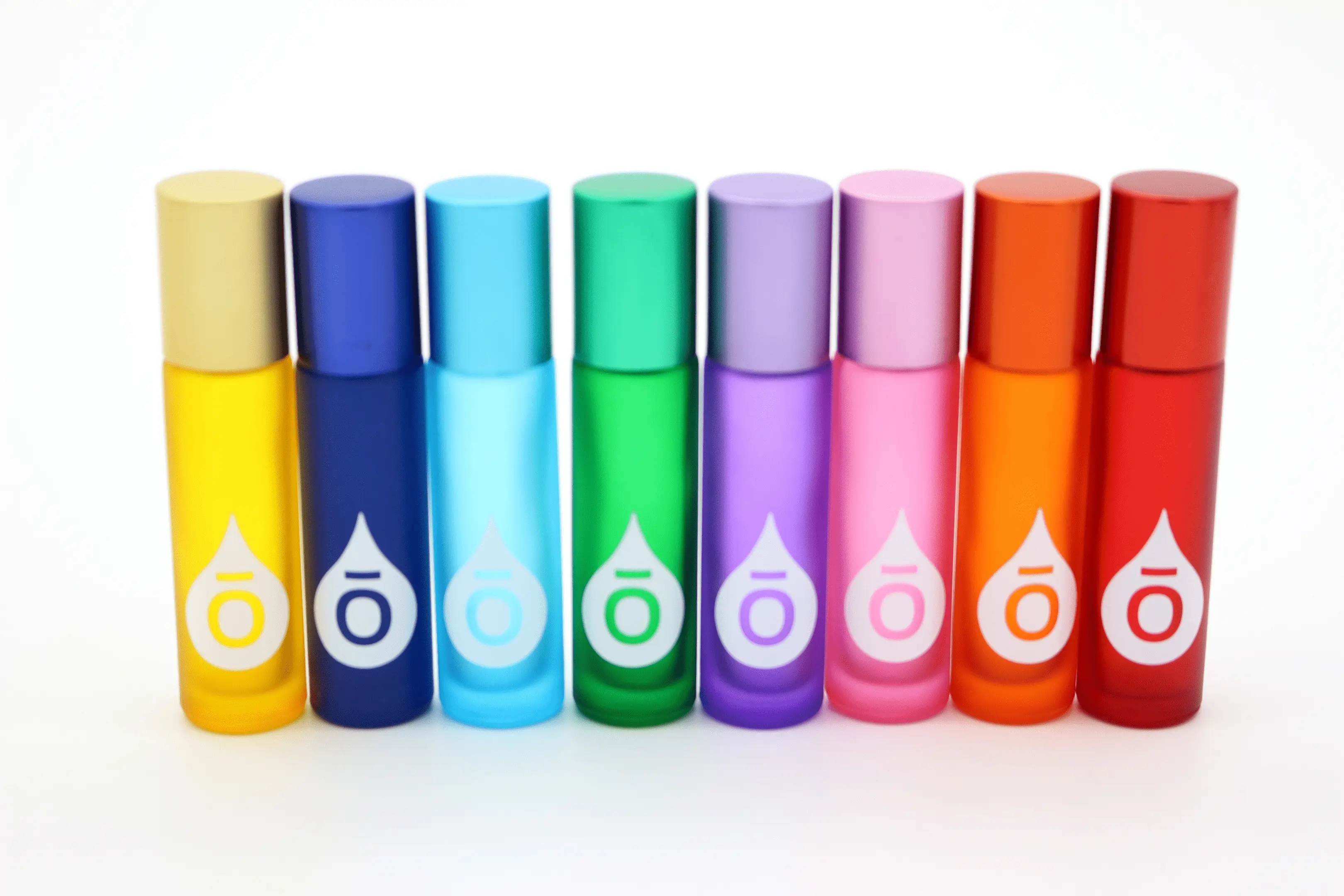 10 ml színes Roll On üveg - 8db